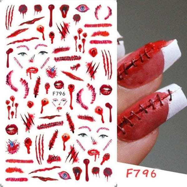 Horror Fashion Nail Stickers