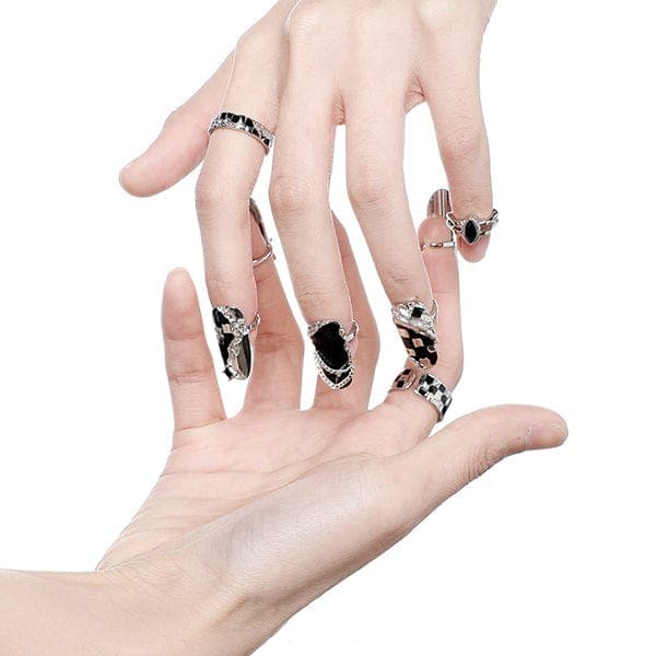 Fashion Armor Nail Ring Set