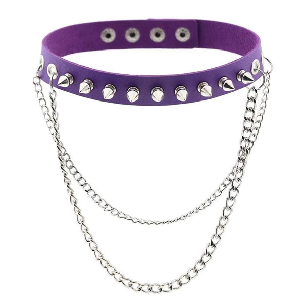 Emo Punk Chained Choker