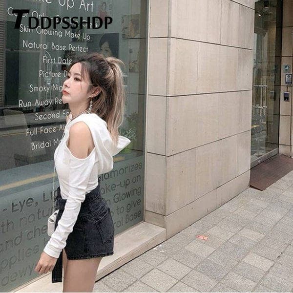 Exposée Cold Shoulder Hoodie