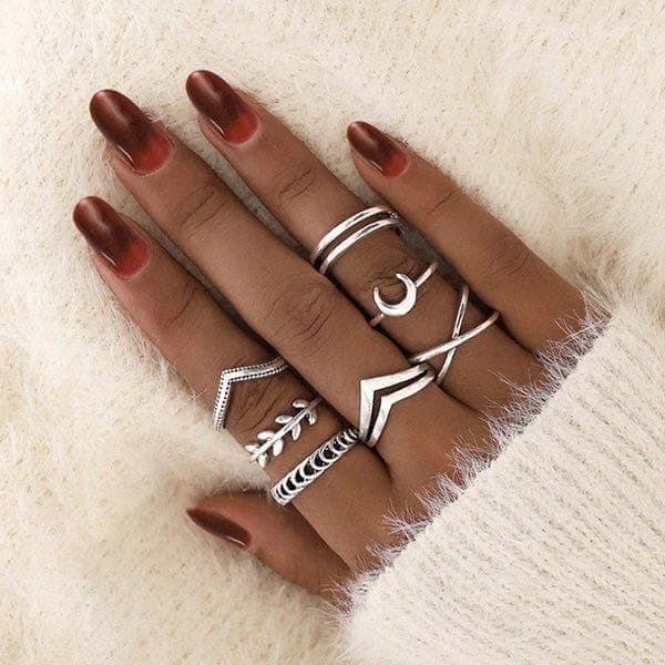 Bohemian Edgy Ring Sets