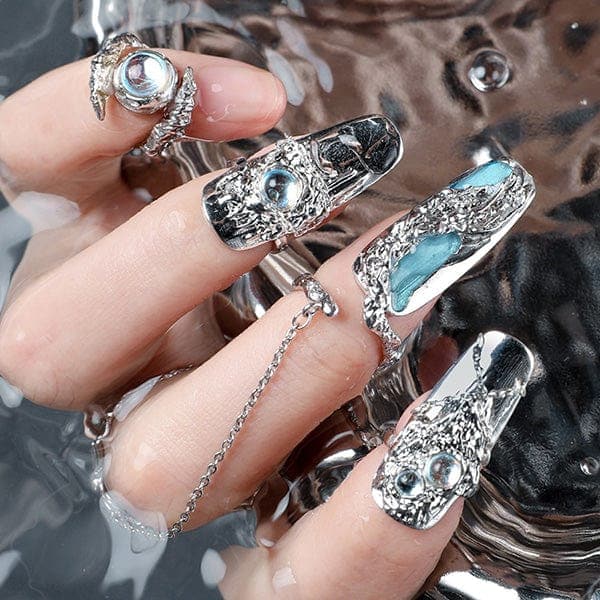 Fashion Armor Nail Ring Set