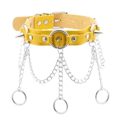 Chain of Guilt Leather Choker