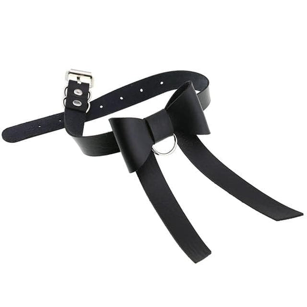 Bowknot Leather Choker