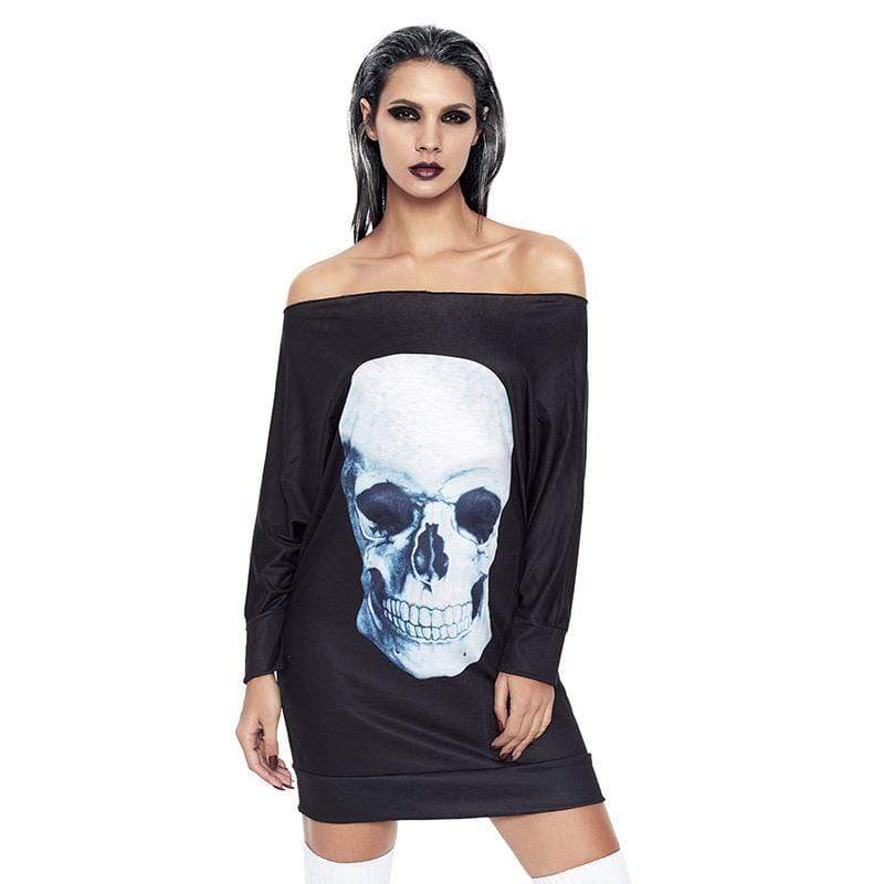 Gothic Skull Pumpkin Dress - Gothic Babe Co