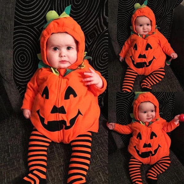 Baby Pumpkin Romper Costume