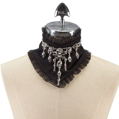 Pirate Skull Detachable Neck Collar