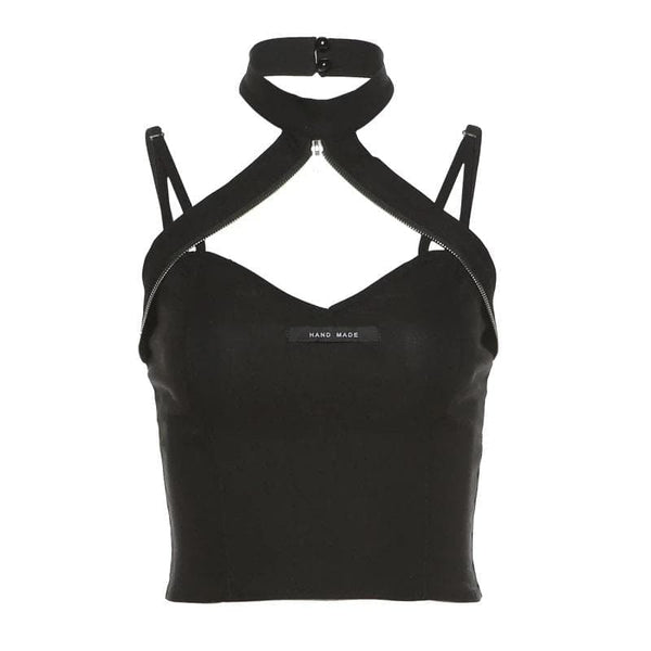 Melancholia Halter Crop Top