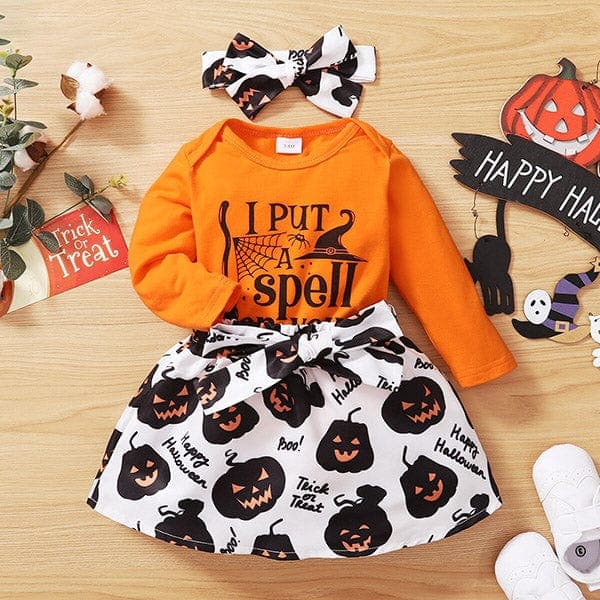 Spell On You Halloween Baby Outfit