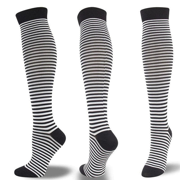 Gothic Black Compression Socks