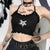 Electrocuted Pentagram Crop Top