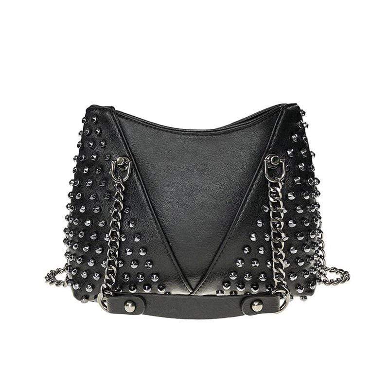 Chained Rivet Gothic Bag - Gothic Babe Co