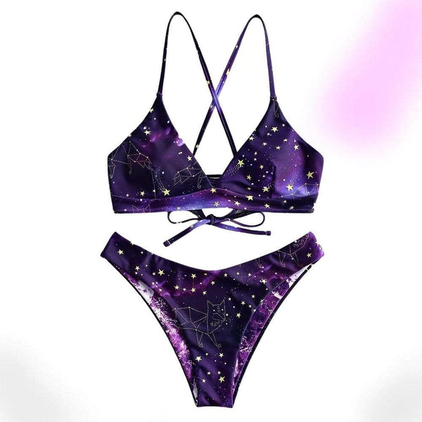 Galaxy Lace-Up Reversible Bikini