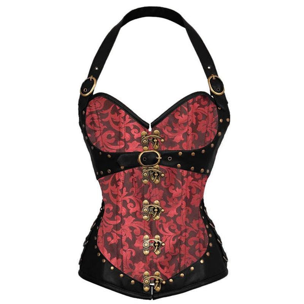 Dark Abyss Brocade Steampunk Corset