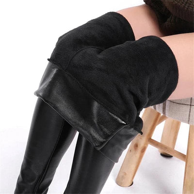 Faux Leather Gothic Black Leggings