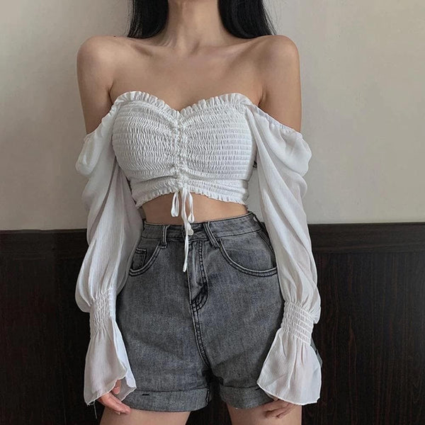 Lilith Off Shoulder Crop Top