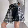 Crime Love Plaid Mini Skirt