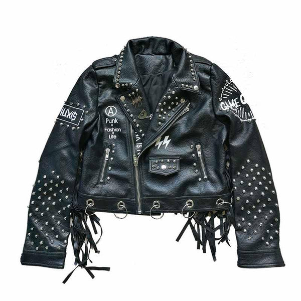 Fancy Punk Fancy Punk Leather Jacket | Goth Jacket – Gothic Babe Co