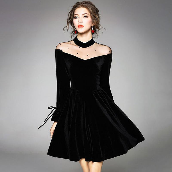 Refined Black Lolita Dress