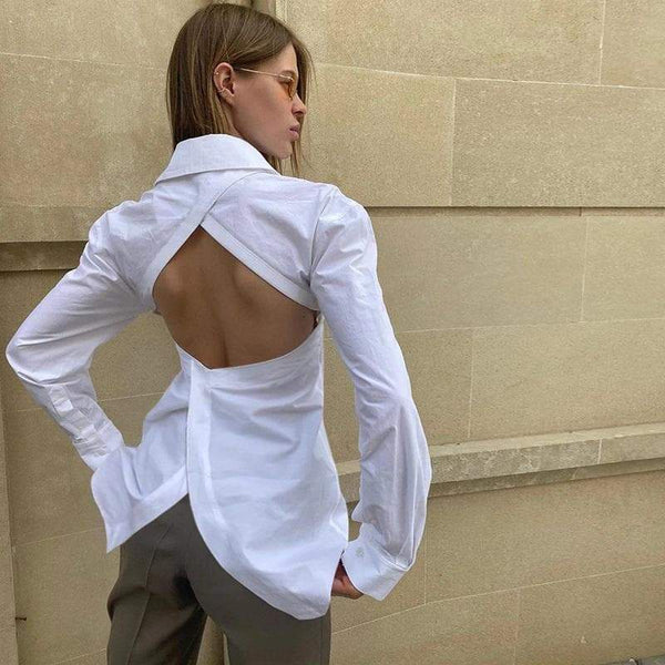 Peekaboo Sexy Back Blouse