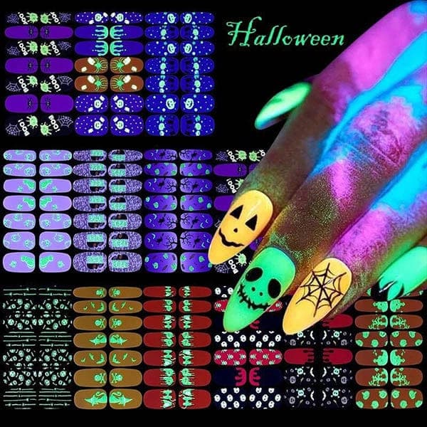 Spooktacular Glow In The Dark Nail Stickers