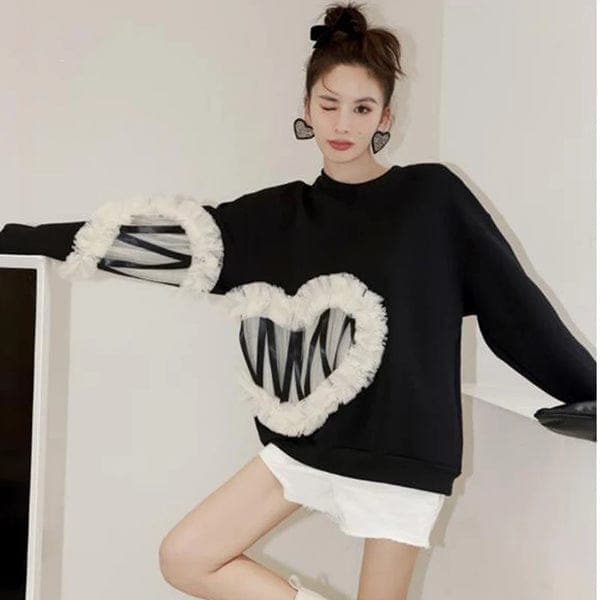 Tulle Heart Sweater