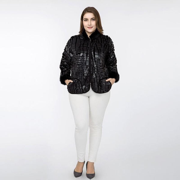 Sassy Black Croc Jacket