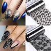 Black Lace Fashion Nail Stickers