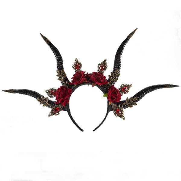 Gothic Antelope Horn Headdress