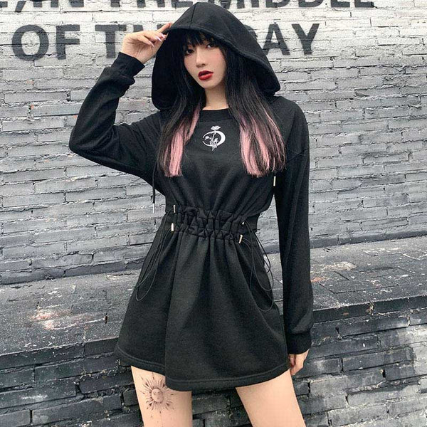 Lil Moon Flower Dress Hoodie