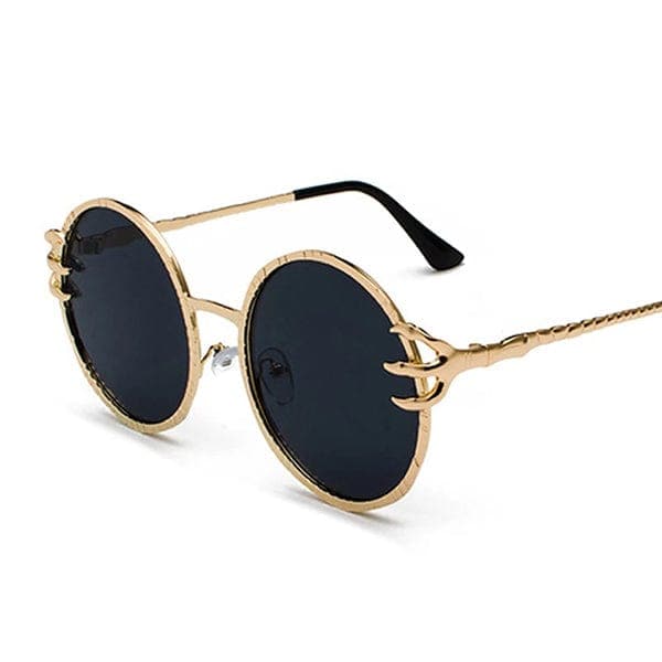 Skull Claw Round Sunglasses