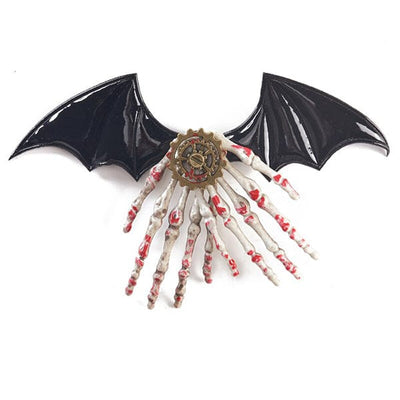 Bat Skeleton Hand Brooch