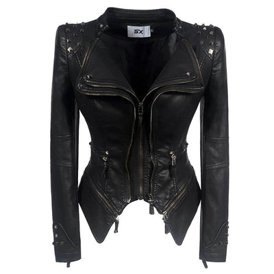Jean Rider Faux Leather Jacket