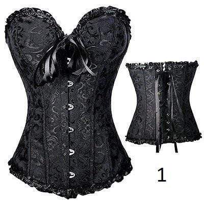 Plastic Boned Gothic Waist Trainer Corsets