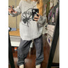 Punk Spider Distressed Knitted Sweater