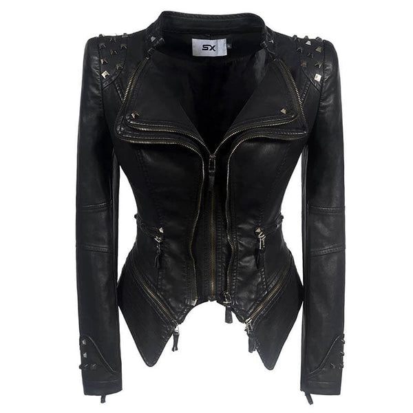 Jean Rider Faux Leather Jacket