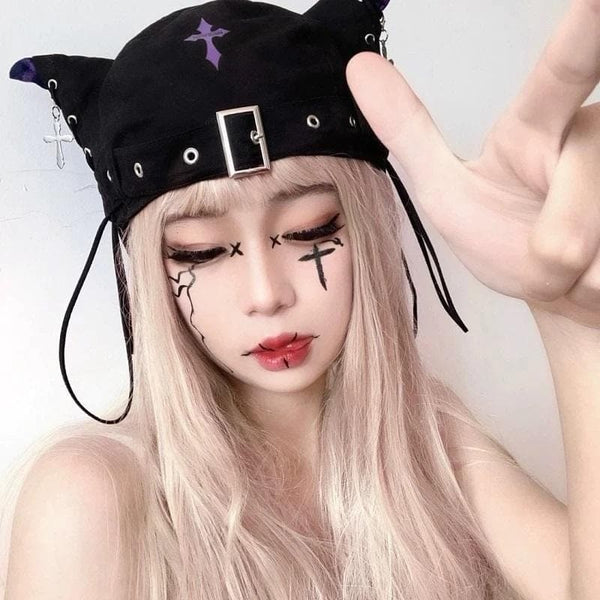 Twisted Illusions Harajuku Beret Hat