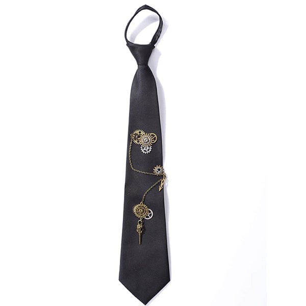 Steampunk Gothic Gear Necktie