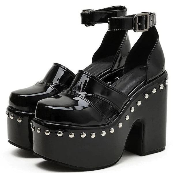 Blaque Rivet Platform Shoes