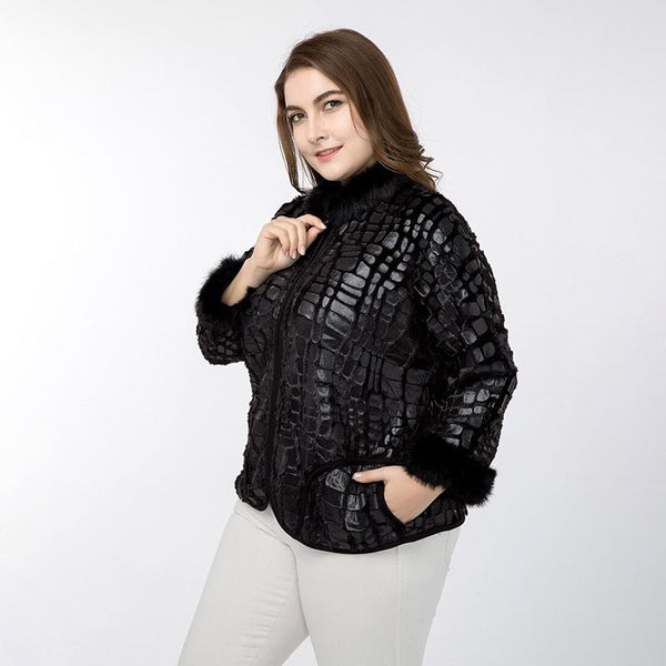 Sassy Black Croc Jacket