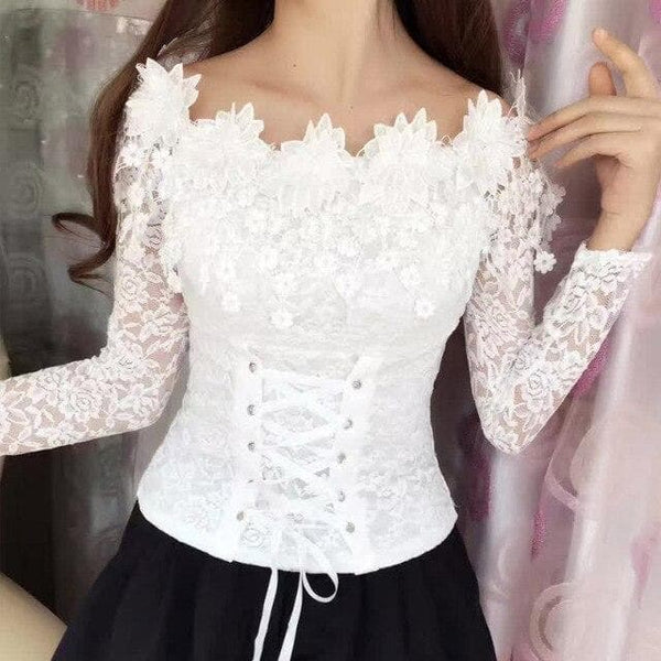 Pixie Lace Sexy Blouse