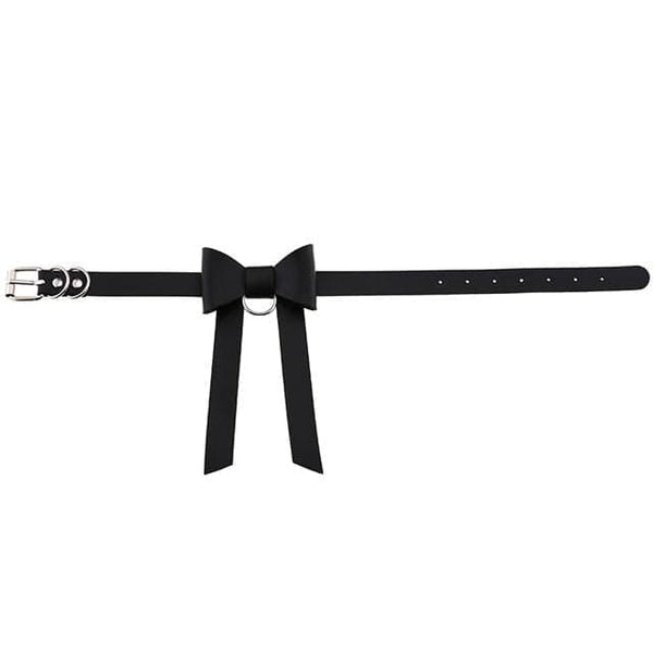 Bowknot Leather Choker