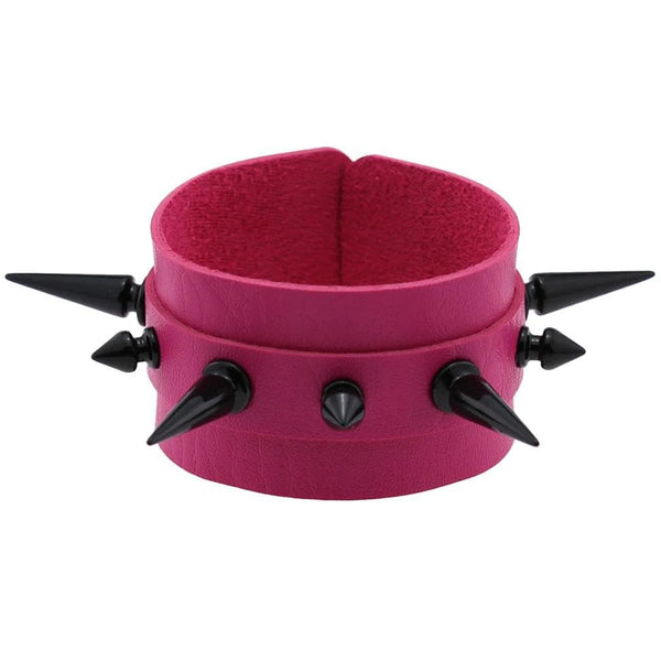 Punk Spike Leather Bracelet