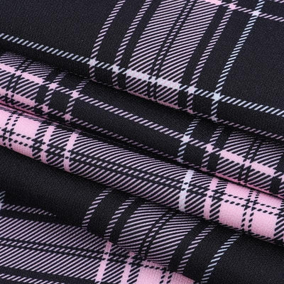 Midnight Frolic Grunge Plaid Dress