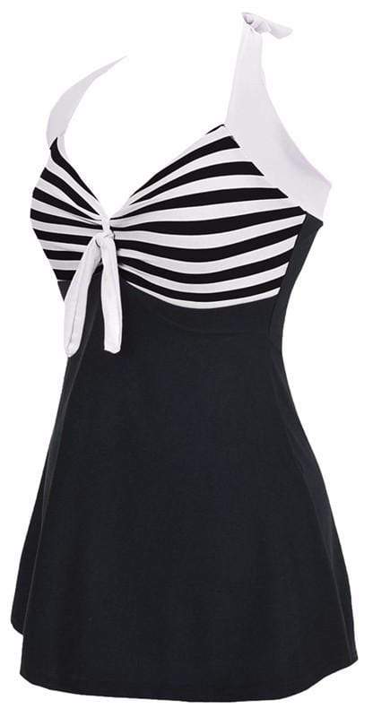 Run It Striped Swimsuit - Gothic Babe Co