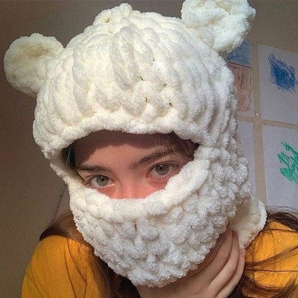 Baddy Bear Knitted Balaclava