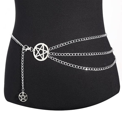 Pentagram Chain Belt