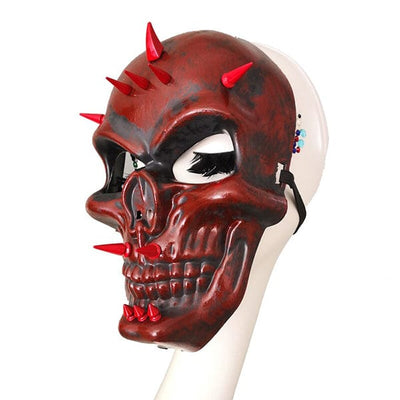 Red Skull Face Mask