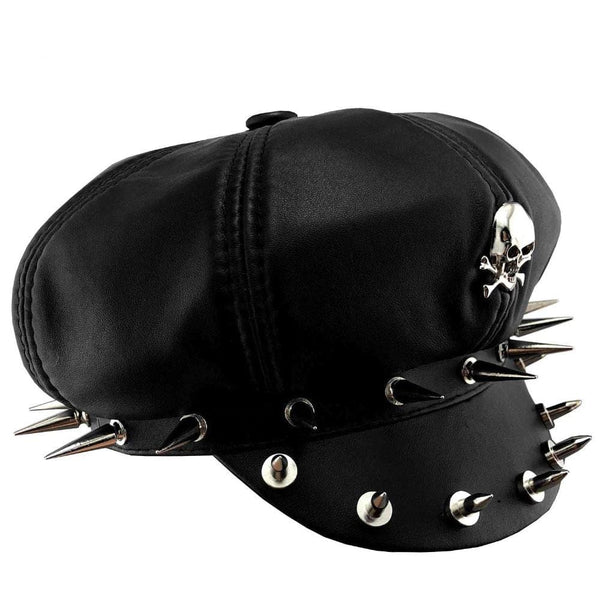 Steampunk Biker Skull Hat | Goth Hat - Gothic Babe Co