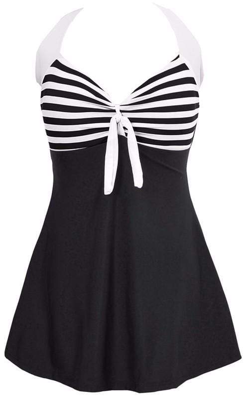 Run It Striped Swimsuit - Gothic Babe Co